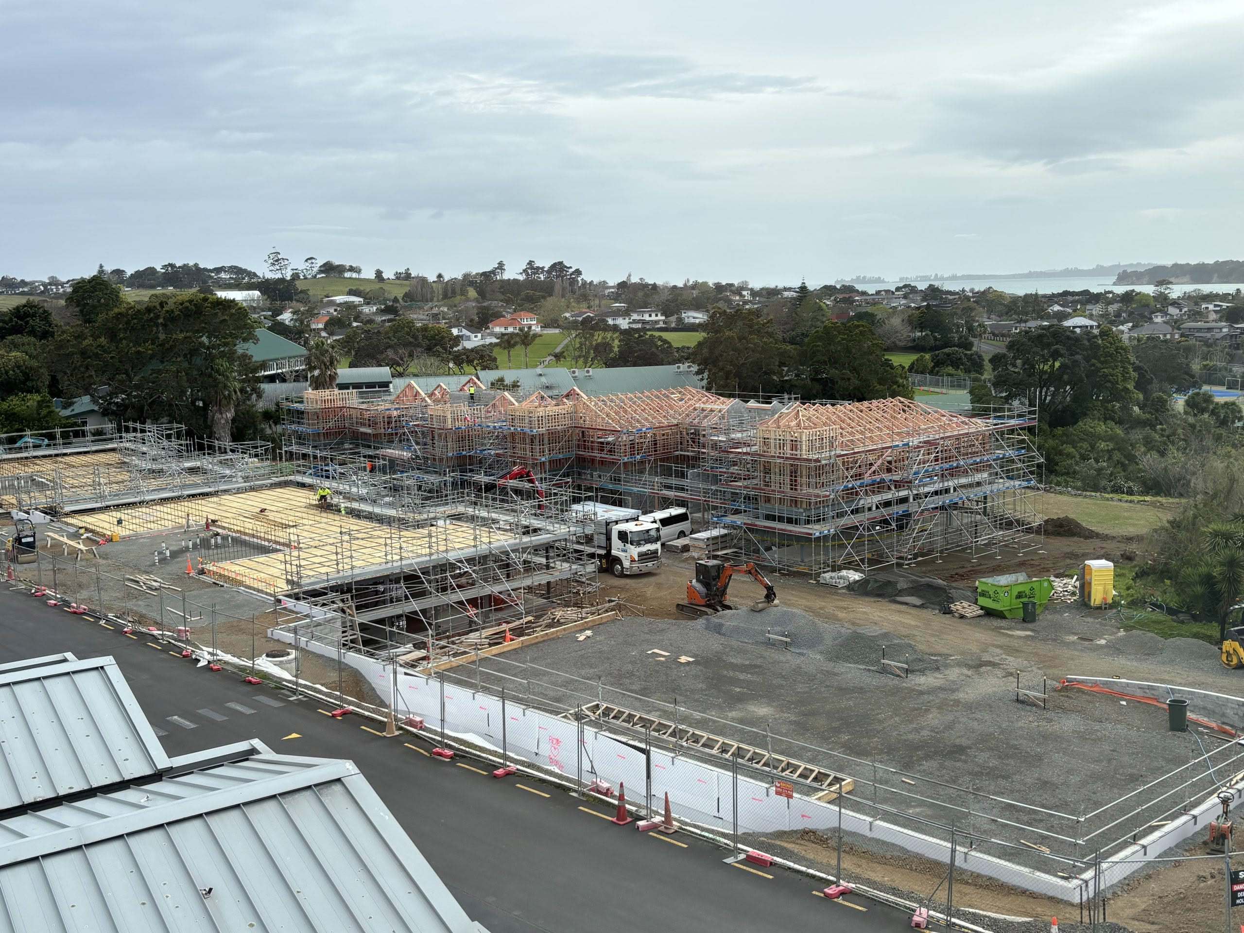 Glen Firth construction progress on site