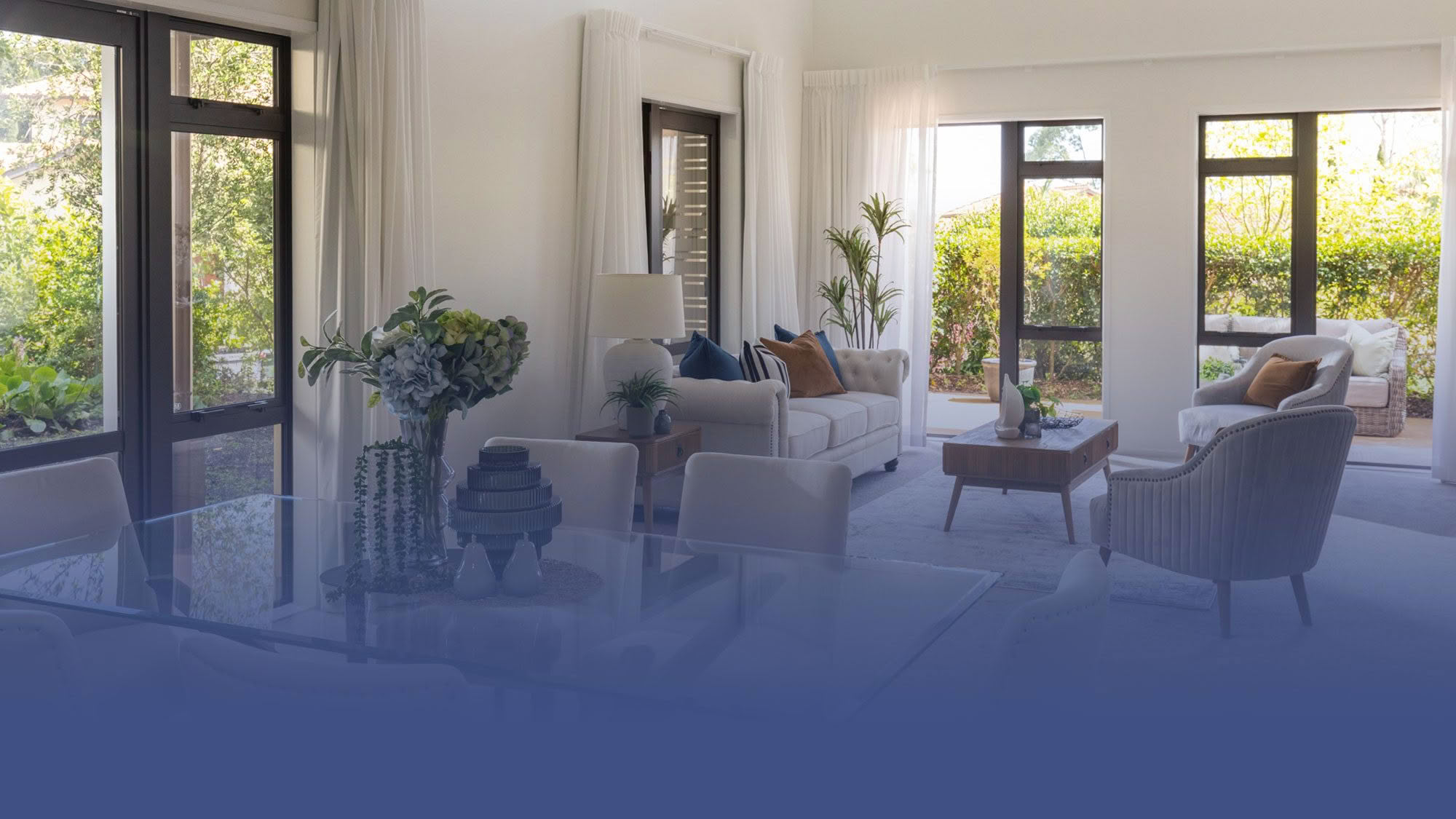 The Terraces apartment interior with parkside outlook